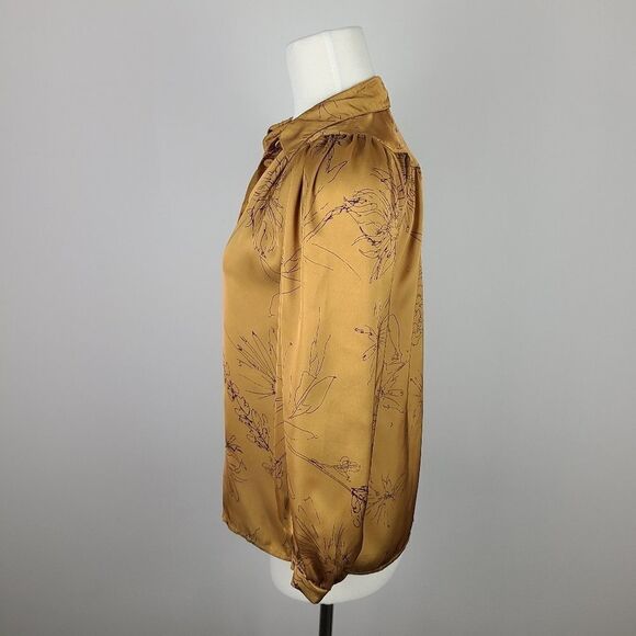𝅺bishop & Young Jaclyn Button Down Blouse in Citrine Floral Small - Picture 7 of 16